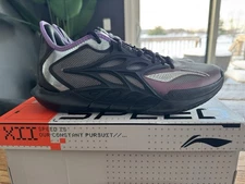 Li-Ning Speed 12 Basketball Shoes Black/Purple Size 11