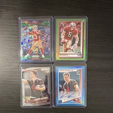 Panini Rookie Autographed 49ers Prizm Optic Fireworks 4 Card Lot 2024