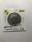 U.S.A. $.50 SILVER HALF DOLLAR: 1944 WALKING LIBERTY