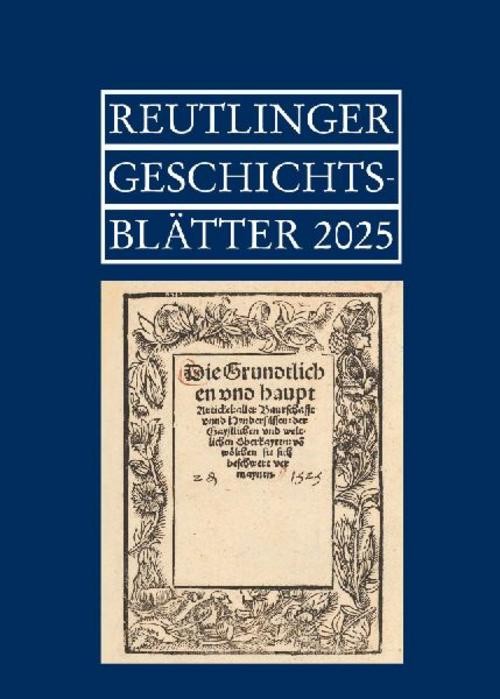 Reutlinger Geschichtsblätter Stadtarchiv Reutlingen