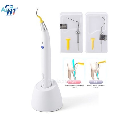 AZDENT Dental Gutta Percha Obturation System Endo Heated Pen Cordless with Tips