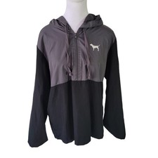 PINK Size XS Victoria's Secret Lightweight Pullover Rain Jacket Windbreaker