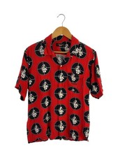 Supreme Short Sleeve Shirt S Rayon RED All Over