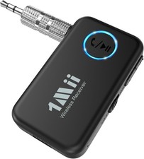 1Mii ML100 Bluetooth 5.3 AUX Music Receiver for Car/Home Stereo Vol Control