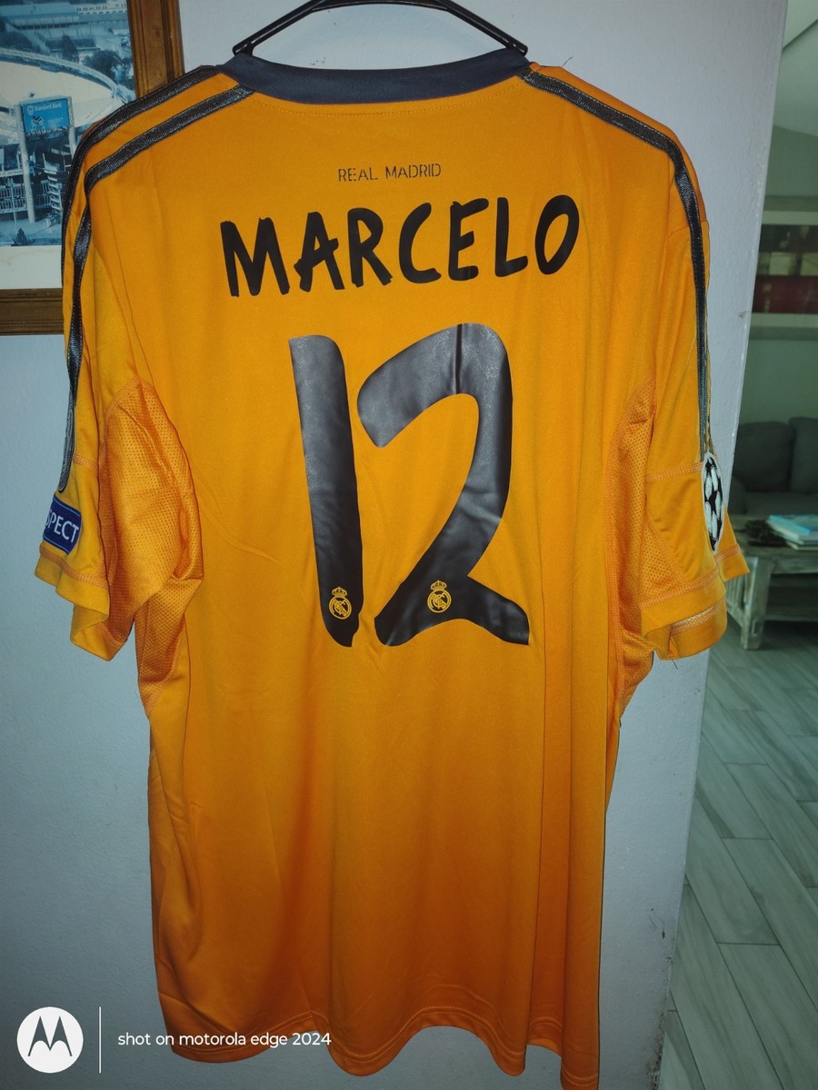 adidas Real Madrid Marcelo 12 Orange Black UEFA Champions League