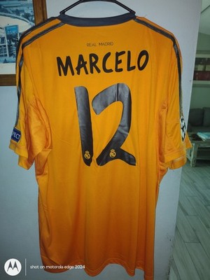 adidas Real Madrid Marcelo 12 Orange Black UEFA Champions League