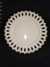 Vintage Victorian Milk Glass Plate