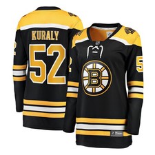 Women's Fanatics Sean Kuraly Black Boston Bruins Home Breakaway Jersey