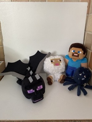 Minecraft Plüschtier Kuscheltier Konvolut Leuchtender Drache Schaf Steve Squid Mojang
