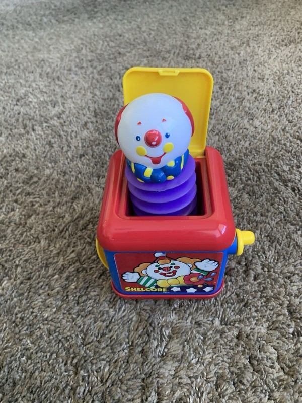 Shelcore 1992 Jack In The Box Clown Pop Up Toy Vintage Nostalgia Retro