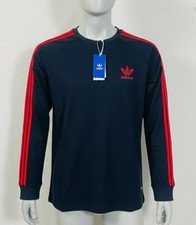 Image of MEN'S ADIDAS  ORIGINALS  LONG  SLEEVE TOP THREE STRIPE  T-SHIRT L