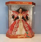 Vtg Happy Holidays Barbie Doll 1997 Red Dress Special Edition