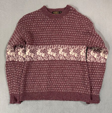 Eddie Bauer Outdoors Vtg Knit Wool Pull Over Sweater Sweatshirt XL