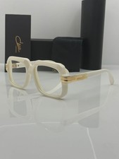 Cazal Glasses Milky White Square Golden Bold Sunglasses