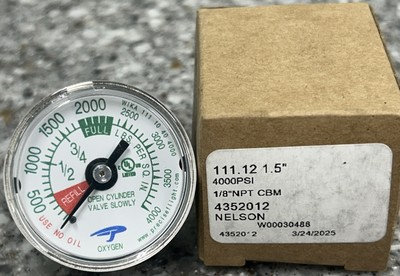#ad Wika Mechanical Pressure Gauge High Pressure Long Stem 111.12 1.5quot; 4000psi 1 8quot; $28.49