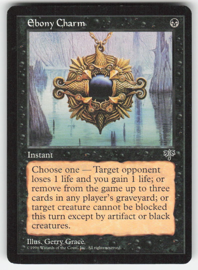 1996 Ebony Charm Mirage MTG