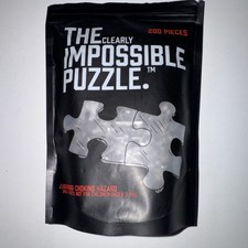 THE clearly IMPOSSIBLE PUZZLE Clear Jigsaw Puzzle 200 Pieces Made In The USA