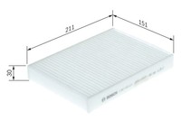 Innenraumfilter Bosch 1 987 435 121 Partikelfilter FüR Mercedes Vito Mixto Cabin