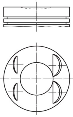Fits MAHLE 021 PI 00127 000 Piston 021 PI 00127 000 Piston 72,2 (-1,5 ⭐UK Stock⭐