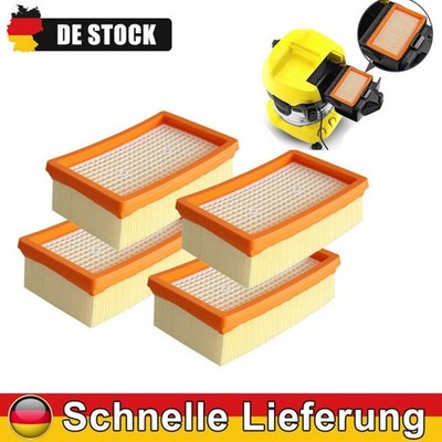 4PCS Luftfilter für Kärcher WD4 WD5 WD6 MV4 MV5 MV6 P Flachfaltenfilter, Filter.