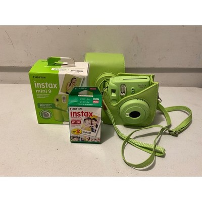 Fujifilm Instax Mini 9 Instant Camera Lime Green with Case and Film Bundle