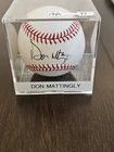 Don Mattingly Signed Baseball With Case And Coa