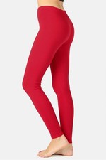 Womens Soft Stretch Cotton High Waisted Leggings Long Workout Yoga Pant Fitness