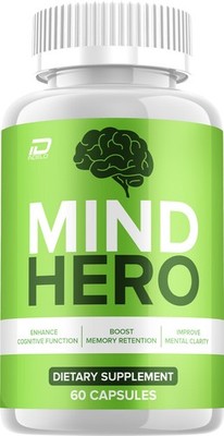 (1 Pack) Mind Hero Supplement Capsules   MindHero All Natural Memory Focus Pills
