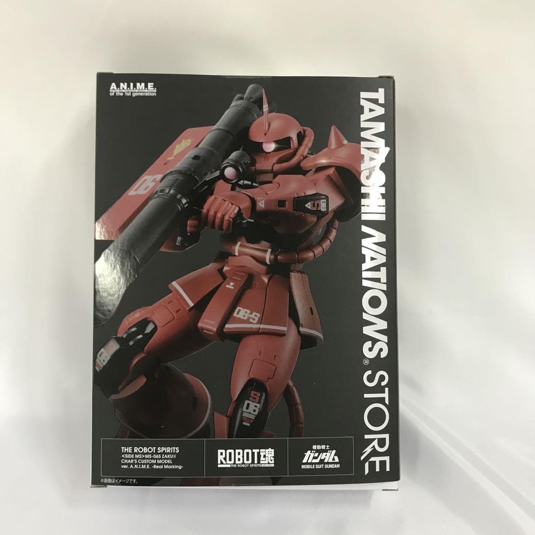 Bandai Robot Spirits MS-06S Char Zaku ver ANIME Real Marking TAMASHII Nations