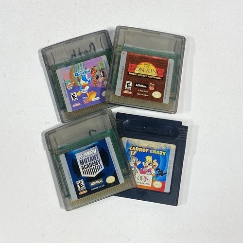 Game Boy Color Bundle: Donald Duck Going Quackers, X-Men Mutant Academy & More