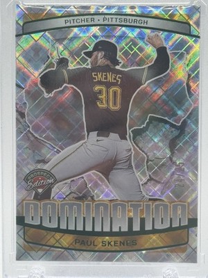 2025 Panini Prospect Edition #10 Paul Skenes Domination - Green Diamonds # 24/25