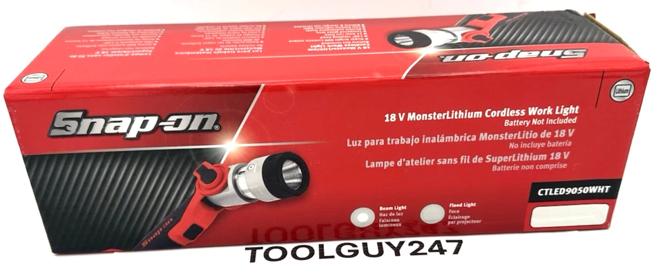 HERRAMIENTAS ENCAJABLES CTLED9050 18V 800Lm Monster Litio Luz Inalámbrica HERRAMIENTA SOLO BLANCA Foto 2 de 4