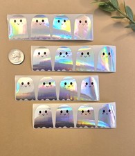 16 HALLOWEEN STICKERS/GHOST STICKERS/HOLOGRAPHIC GHOST STICKERS/REWARD STICKERS