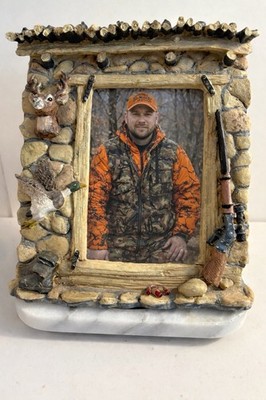 HUNTING STONE CABIN Picture Frame by  Cedar Key Design (4''x 7'' or 5''x 7'')