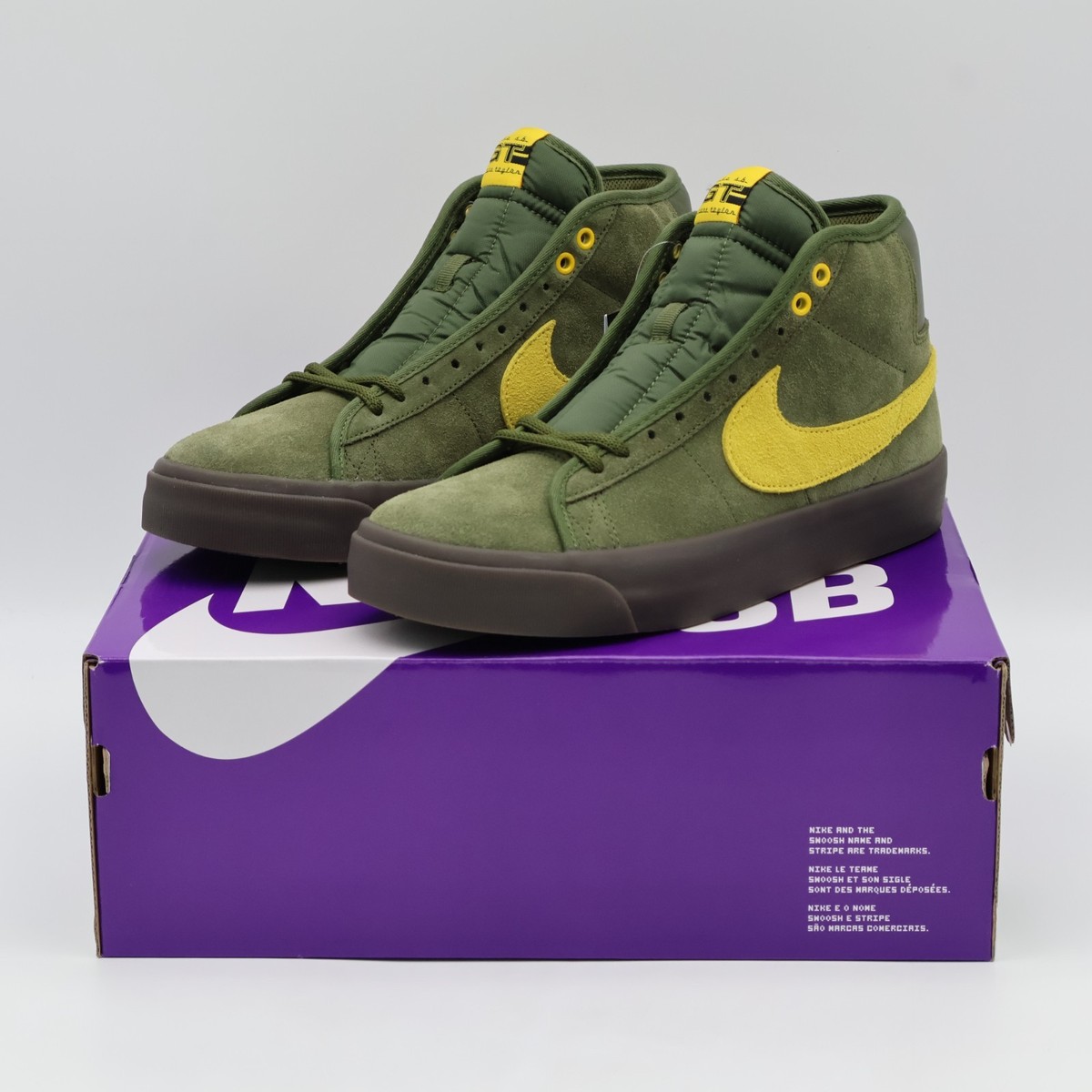 HM5838-300 ANTIHERO × Nike SB Zoom Blazer Mid QS Rough Green 