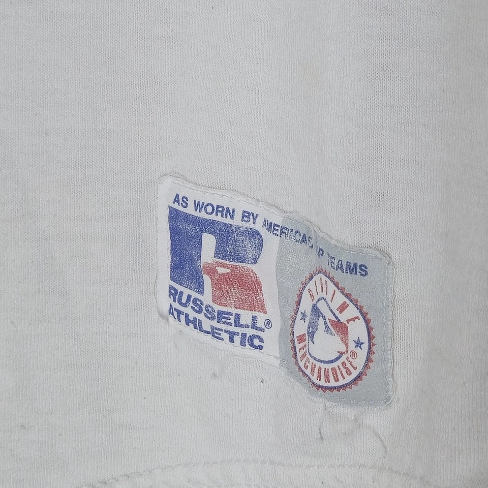 Camiseta deportiva rara vintage Russell Athletic Twill de los Dodgers de Los Ángeles MLB talla XL leer Foto 3 de 4