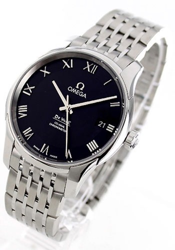 OMEGA De Ville Coaxial 431.10.41.21.01.001 Black Auto Men's Watch New in Box