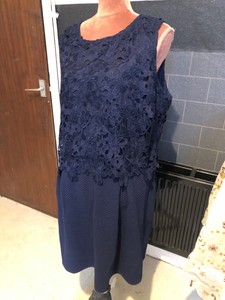 smart navy blue dress