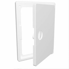 White Access Panels with Handle / Plastic Revision Door / Flat on the Back