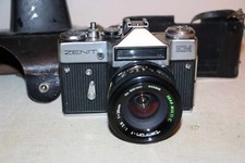 en l'état à réviser appareil photo zenit em + objectif tamron-f 1:2.8/28mm 52mm