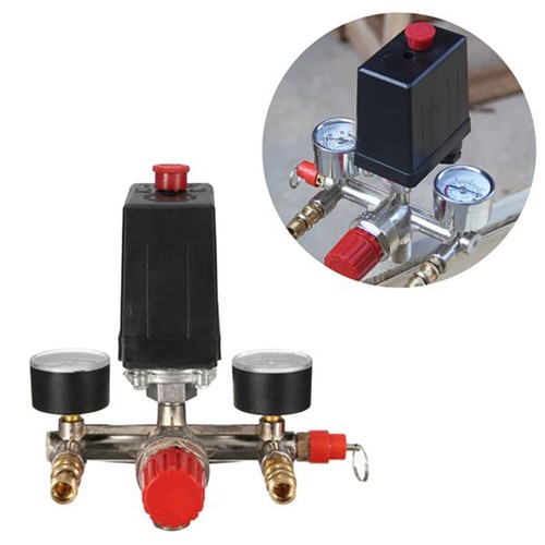Air Compressor Pressure Control Switch Valve & Gauges 15A 230V Replacement Parts - Picture 2 of 12