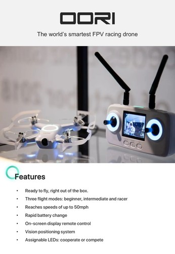 Uvify Oori Pro Smart Racing Drohne mit ARRIS 5.8G FPV Brille DVR, Etui sehr schnell! - Bild 6 von 23