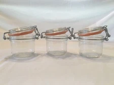 Le Parfait Canning Jar Wire Bale France 200g (3 Jars) NEW