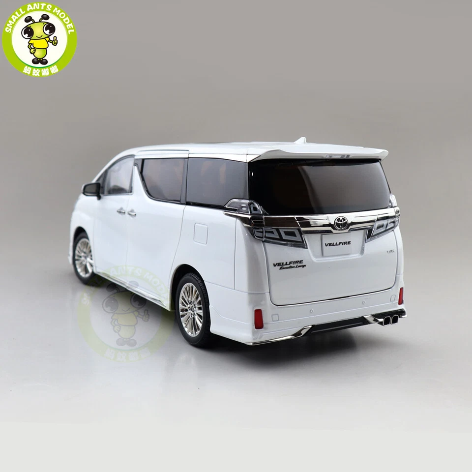 1/18 Toyota Vellfire MPV KENGFAI White RHD Diecast Model Toy Car Friends Gifts - Image 3 of 4