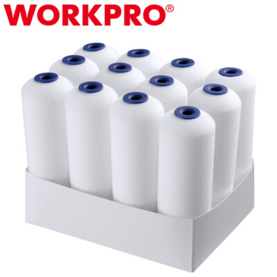 WORKPRO 12-Pack Foam Paint Roller 4'' Paint Roller Kit Mini Paint Roller for Wall