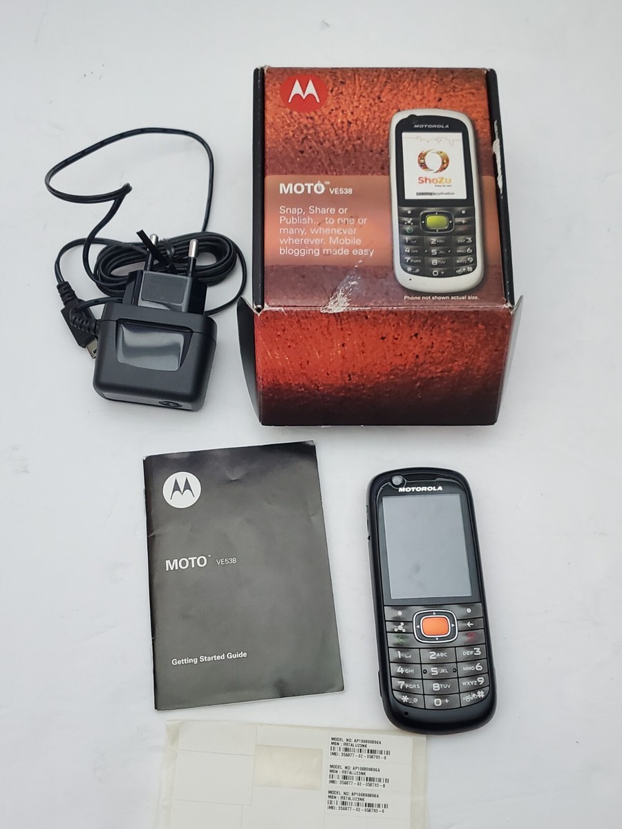 Motorola VE538 Rare Vintage Cell Phone Black 220V - mint | eBay