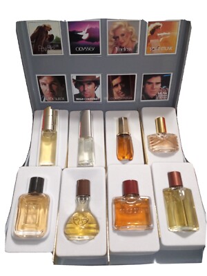 AVON NOS 8 BOTTLE SET FINE FRAGRANCES FROM AVON .33oz -.5 oz  MEN WOMEN COLOGNES