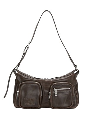 MARGE SHERWOOD OUTPOCKET HOBO_washed brown pull-up / FedEx / | eBay