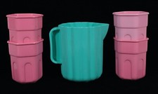 RARE VINTAGE LITTLE TIKES PRETEND PLAY FUN WITH FOOD PLASTIC PITCHER 4 CUPS