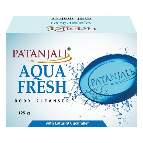 3 Pack Patanjali Aqua Fresh Body Cleanser Soap Free Shipping (125 gram each pack